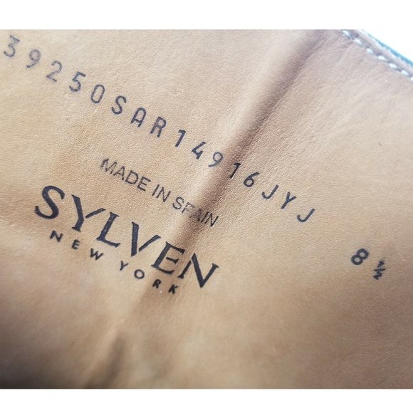 Sylven New York Anne Charcoal Black Leather Zip Boots Womens Size 8.5 - Picture 7 of 7